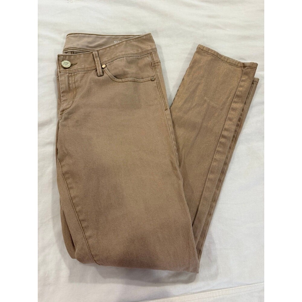 Lilly Pulitzer Worth Skinny Pants khaki/gold Size 6
